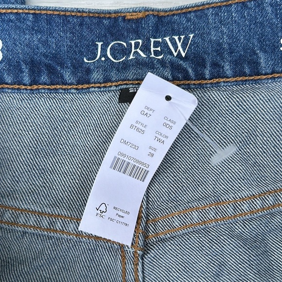 NWT J.Crew Slouchy-straight jean in Turney Wash size 28 - Picture 6 of 10